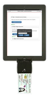 Ipad with smartcard